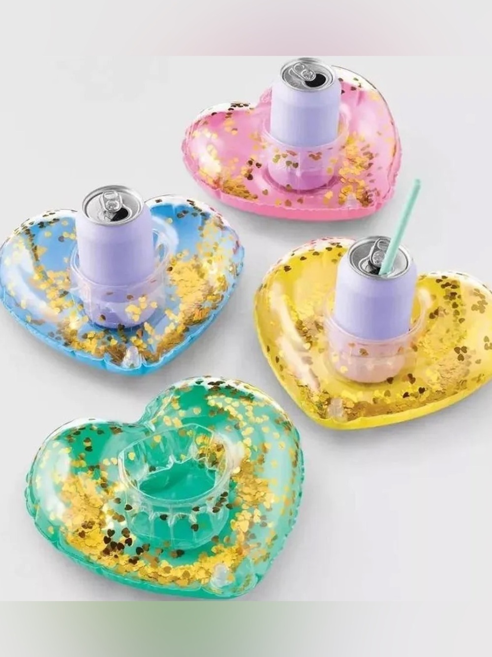 Roller Rabbit Heart Inflatable Cup Holders - Picture 2 of 6
